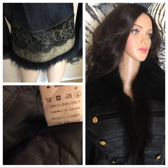 Authentic Gizia women’s coat black/gold size 42
